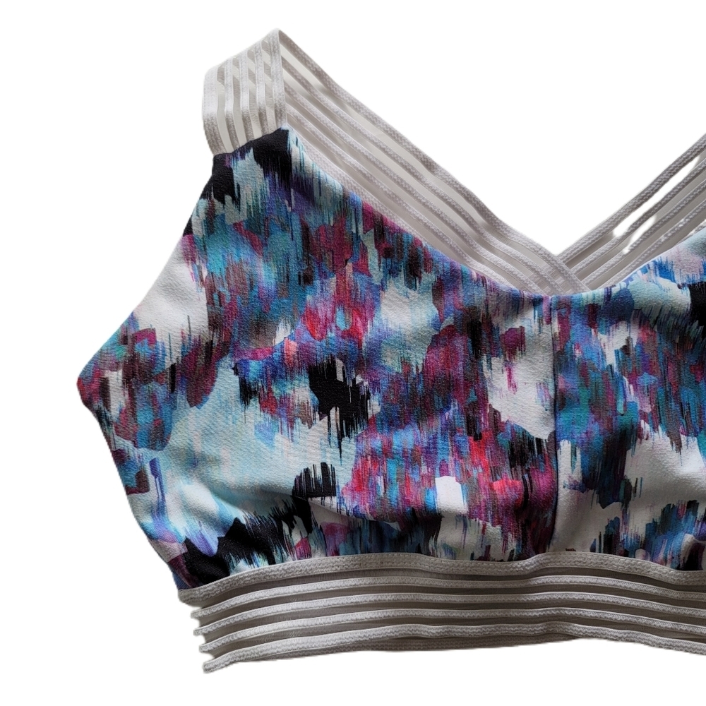 Fabletics Sports Bra XXS Watercolor - Picture 2 of 5